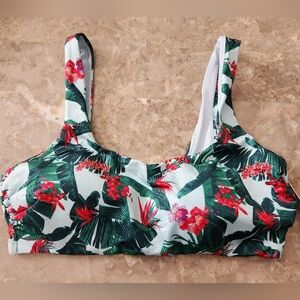 S M ❤️Sale VS Swim Scoop Bikini Top Blue Palm